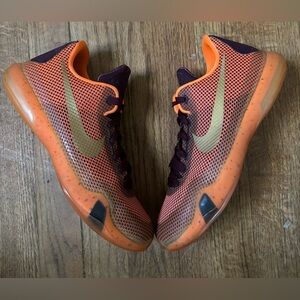 Nike Kobe X 10 Silk Road Orange Youth Size 6.5 Y/ Womens Sz 8 726067-676 Shoes